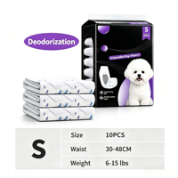 Couches pour chiens Premium en pâte de cellulose et charbon de bois, pour mâles et femelles, avec cœur super absorbant SAP, anti-fuites et contrôle des odeurs, jetables
