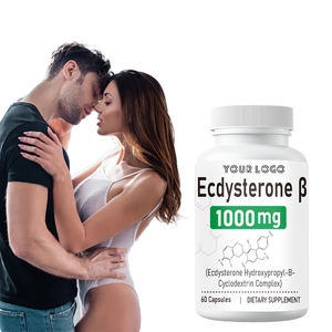 Fournisseur d'usine OEM, étiquette privée, capsules de bêta-ecdystérone, compléments alimentaires, améliorent la force musculaire, 60 capsules - Product Image 1