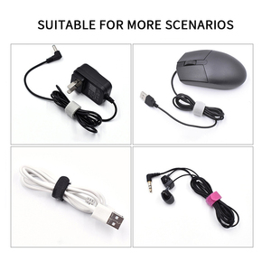 Настраиваемый Размер P-type кабельная стяжка нейлоновая самоклеящаяся стяжка ремень крючок и петля крепеж для мобильного телефона Usb провод данных наушник - Product Image 3