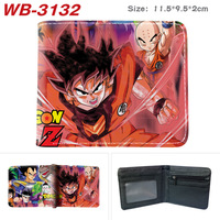 Dompet Kartu Identitas Anime Jepang Keren Motif Naga, Tempat Koin Anti-Hilang, Dompet Kulit PU, Aksesoris Kustom, Grosir Dompet