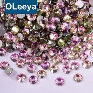 Nouveaux strass en cristal à dos plat Oleeya SS3-SS30, strass en verre pour ongles, diamants 3D pour ongles, bijoux de robe, design DIY - Product Image 3