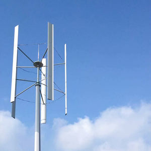 5kw 220v ऊर्ध्वाधर अक्ष पवन टरबाइन मैग्लेव जनरेटर के साथ 5 ब्लेड एल्यूमीनियम मिश्र धातु कम आरपीएम और ऑफ ग्रिड सिस्टम - Product Image 2