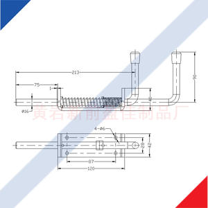 Parti del corpo del rimorchio del camion chiusura <span class=keywords><strong>a</strong></span> <span class=keywords><strong>molla</strong></span> in acciaio inossidabile - Product Image 6