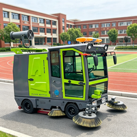 Balayeuse industrielle pour sols avec batterie au lithium, brosses rotatives et moteur pour les rues