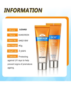 Crème solaire isolante à l'aloe vera, rafraîchissante, hydratante, <span class=keywords><strong>non</strong></span> <span class=keywords><strong>grasse</strong></span>, correcteur de teint, éclaircissant, nourrissant, crème <span class=keywords><strong>BB</strong></span> - Product Image 6