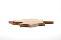 Plateau de service de forme irrégulière en bois d'acacia durable, écologique et luxueux, fabriqué au Canada, gravé, vaisselle