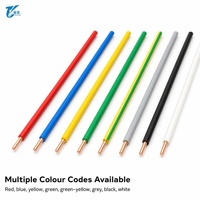 Câble électrique monobrin en cuivre massif isolé PVC BV BVR 450 750V pour câblage résidentiel