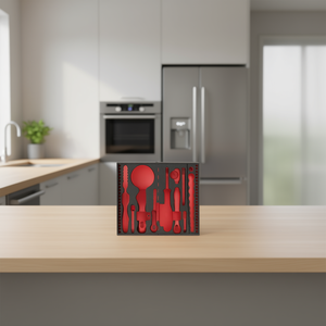 Juego de Utensilios de Cocina Multifuncionales de Goma Rojos 519 M 608AEAAV - Product Image 3