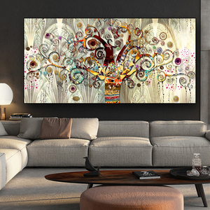 Árbol <span class=keywords><strong>de</strong></span> la Vida <span class=keywords><strong>de</strong></span> Gustav Klimt, Arte <span class=keywords><strong>de</strong></span> Pared en Lienzo, Pósteres y Grabados Escandinavos, Cuadro Moderno para Sala <span class=keywords><strong>de</strong></span> Estar - Product Image 3