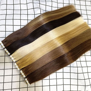 Extensiones de Cabello Brasileño Virgen al por Mayor, 100% Cabello Humano, Trama Única, Cinta Inyectada, Extensiones de Cabello Natural Remy para Todos los Colores - Product Image 1