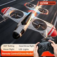 Avion RC 2.4G en mousse EPP, jouet avion, acrobaties à 360°, commutateur de vitesse, atterrissage à une touche, maintien d'altitude, drone quadricoptère télécommandé