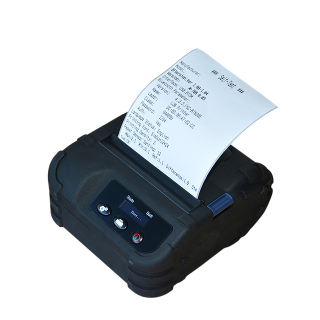 Rugged BT+USB Wireless Mobile Bill Label Printing 80mm Thermal Receipt Printer HCC-L36