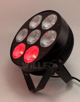 Éclairage de scène LED Par 7x40W Pixel DMX RGB DJ Disco Club Mariage Fête Parcan LED Plat Par Light