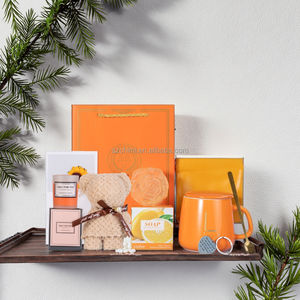 Coffret cadeau <span class=keywords><strong>spa</strong></span> de luxe-Savon, bougie et serviette en peluche aux huiles essentielles, parfait pour son coffret cadeau porte-clés de Noël - Product Image 5