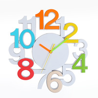 Grande horloge murale de 13 pouces, silencieuse et fonctionnant à piles, grandes horloges murales analogiques, décoration murale moderne pour la maison et le bureau
