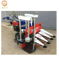 Moissonneuse-batteuse manuelle pour riz et blé, mini-moissonneuse portable, machine à décortiquer le riz à faible consommation, moteur diesel, coupe-riz 4 temps >50