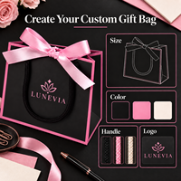 Sacs cadeaux en papier d'art de luxe personnalisés avec poignées en corde de coton et nœud en ruban pour l'emballage de boutiques, commandes en gros avec logo personnalisé