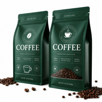 Sacs à café en vrac de qualité alimentaire pour café moulu, imprimés sur mesure, 12 oz, avec valve unidirectionnelle, pour thé, produits secs, café