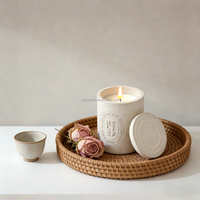 Jars cylindriques en ciment de luxe faits à la main, pots en béton pour la décoration de Noël à la maison, pour remplir des contenants de bougies en cire de soja