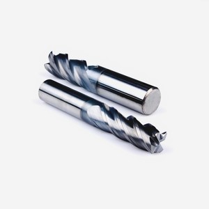 Fresas de extremo PCD de carburo sólido Brocas de enrutador <span class=keywords><strong>CNC</strong></span> Fresas de extremo HSS Fresa de acero de tungsteno para metal - Product Image 2