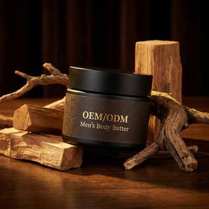 Beurre corporel pour hommes en gros OEM/ODM, marque privée, bois de santal et cèdre, hydratant profond non gras pour hommes - Product Image 1