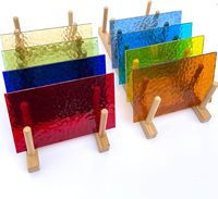 Plaque acrylique transparente et colorée à effet d'ondulation, panneau convexe pour la décoration d'hôtels, découpe personnalisée et traitement sur mesure
