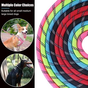 Ready Stock Luxury Nylon Reflective Dog Leash Custom Medium Large Dogs Strong <b>Pulling</b> Force Fashion Adjustable Solid Free - Product Image 6