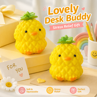 Jouet Squishy Canard Ananas Adorable Super Doux Anti-Stress pour Enfants