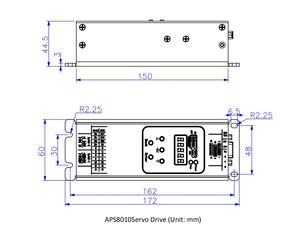 Servomoteur DC 24V à 80V de petite taille avec tube numérique pour porte pivotante de station de métro - Product Image 2