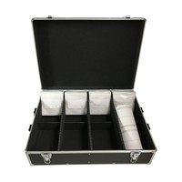Boîte de rangement pour médias CD/DVD en aluminium, capacité de 1000 disques, pochettes en plastique double face, étuis pour CD et étuis pour CD en polyéthylène