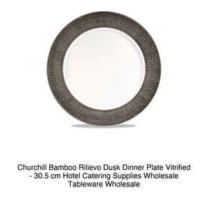Plato de Cena Bamboo Relief Dusk de 30.5 cm, Churchill Vitrificado -12-Dubalp12 - Product Image 2
