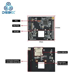 DEBIXモデルA/B/Infinity SBCに対応する高速セルラー接続用コンパクト<span class=keywords><strong>4G</strong></span>拡張ボード - Product Image 2