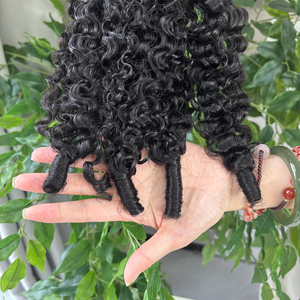 <span class=keywords><strong>Style</strong></span> Tendance 100g Cheveux Bouclés Naturels Noirs Birmans pour Crochet Livraison Mondiale Extensions 100% Cheveux Humains 18 Pouces Accessoires Capillaires - Product Image 3