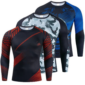 Vendita diretta in fabbrica da uomo in due pezzi ad alta elasticità ad asciugatura rapida per il tempo libero tuta sportiva di qualità stampata da basket ciclismo Set da allenamento - Product Image 1