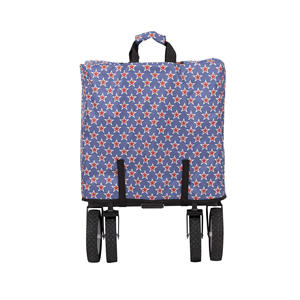 Chariot de jardin pliable robuste en acier, capacité de 150 livres, pour le camping en plein air, le jardin et les travaux extérieurs - Product Image 4