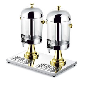 Dispensador profesional de jugo de acero inoxidable de 8 litros Uso comercial ultragrande Jarra de infusión de frutas de té Hoteles Restaurantes - Product Image 5