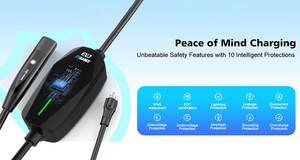 ที่ชาร์จ16Amp แบบปรับได้ EV แท่นชาร์จแบบพกพาพร้อมสายชาร์จ5ม. สำหรับรถยนต์ TSL - Product Image 5