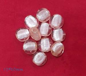 Perles en verre cristal argenté, rondes/ovales, 12x36mm, marque FE, pour la fabrication de bijoux, boîte en vrac - Product Image 4