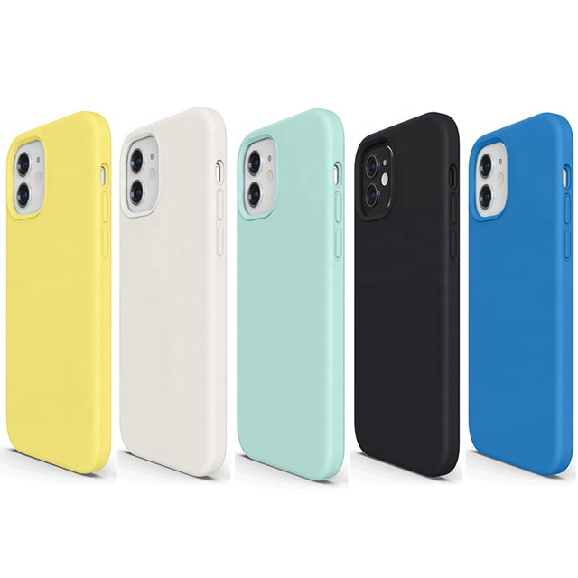 2022 Hot Selling Custom Soft Microfiber Cloth Lining Liquid Silicone Mobile Phone Cases