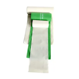 녹색 친환경 주방 쓰레기 봉투 퇴비 가능 13 갤런 쓰레기통 가방 생분해 성 쓰레기 포장 가방 가정용
