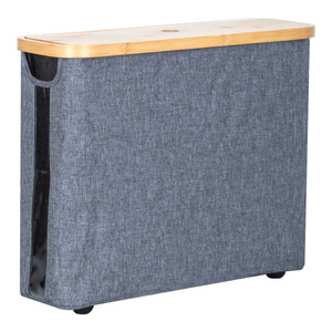 Tissue Paper <b>Storage</b> Basket Rectangular Bamboo Cloth With Transparent Window Multipurpose For Bathroom And Living Room - Product Image 5