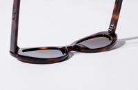 Lunettes de soleil Mazzucchelli œil de chat en écaille de tortue, monture en acétate, ovale épais, havana, lunettes de soleil en écaille de tortue Mazzucchelli