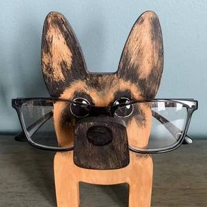 Monture de lunettes rétro minimaliste en forme de chien, en <span class=keywords><strong>bois</strong></span> naturel écologique, antidérapante, support oculaire, best-seller transfrontalier - Product Image 4