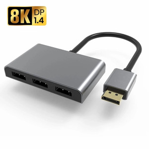 Bộ Chia <span class=keywords><strong>Displayport</strong></span> 8K Sang 3 <span class=keywords><strong>Displayport</strong></span> Bộ Chia Đa Màn Hình <span class=keywords><strong>MST</strong></span> <span class=keywords><strong>Hub</strong></span> Thiết Lập Màn Hình DP 3 (MSTDP123DP) Cho Màn Hình Máy Tính - Product Image 1