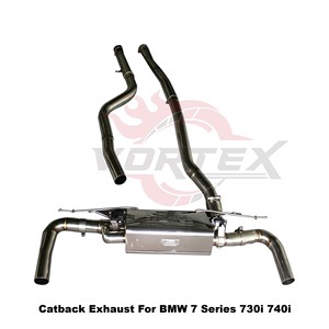 Vortex High Performance Stainless Steel Valvetronic Catback <b>Exhaust</b> for BMW 7 Series 730i 740i G11 G12 B48 B58 Engine - Product Image 3