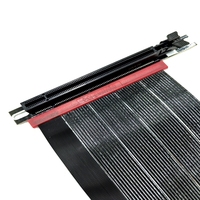 Câble Riser PCI-E 4.0 avec gaine en PVC pour RTX4090/RTX4080/RX7900XTX, carte d'extension X16 haute vitesse, flexible, certifié RoHS, 180 degrés