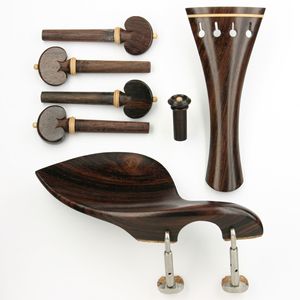 NAOMI madera <span class=keywords><strong>de</strong></span> ébano 4 cuerdas violín Tailpiece clavijas <span class=keywords><strong>de</strong></span> afinación Chinrest violín Fiddler Accesorios - Product Image 4