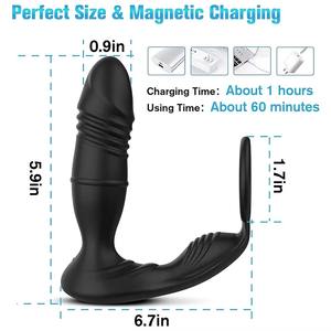 Paare Sexspielzeug für Männer Wasserdichter Anal Plug & Vibrator mit APP Control USB Wiederauf ladbar 10 Frequenzen 40 DB Noise Kondom - Product Image 5
