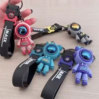 Llavero Creativo de Oso Astronauta, Exquisito Regalo Pequeño, Colgante con Forma de Oso de Dibujos Animados para Llaves de Coche, Mochila, Correas de Teléfono Móvil