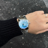 Montre à quartz OEM avec cadran graphique Dragon, boîtier coussin en alliage, bracelet intégré, anneau de lunette flamboyant, étanchéité 3 ATM, logo personnalisé, MOQ 50